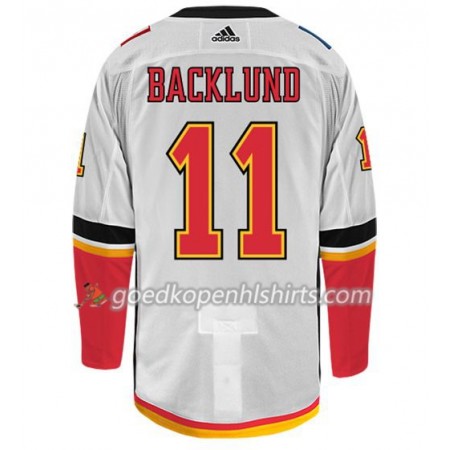 Calgary Flames MIKAEL BACKLUND 11 Adidas Wit Authentic Shirt - Mannen